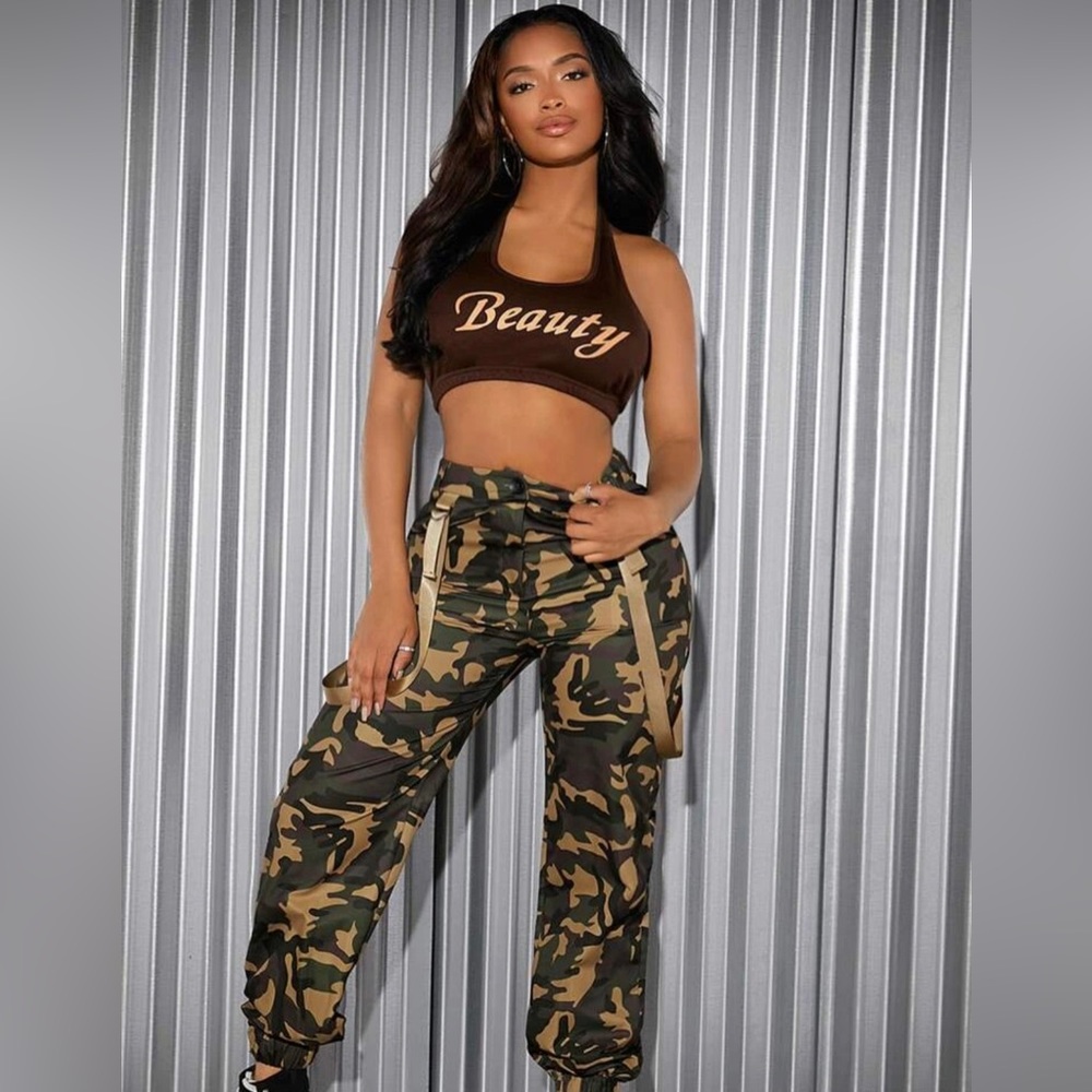 (2) SXY Camo Print Cargo 👖Pants! 🤗  🛑Has Absolutely No Stretch!🛑